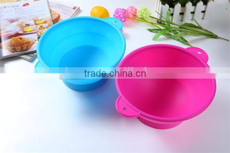 Microwave Safe Silicone Bowls Multifunction Collapsible kitchen Bowl