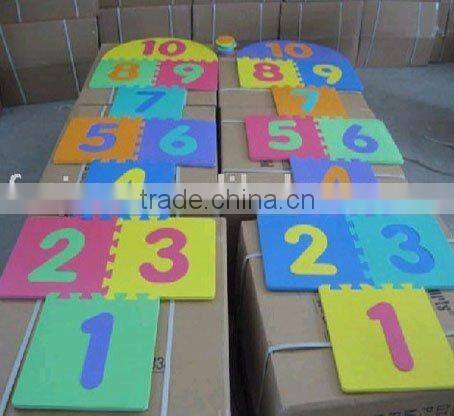 eva number hopscotch mats, jigsaw puzzles