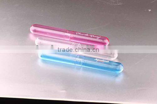 traveling plastic ps toothbrush tube/tooth brush case/tooth brush holder