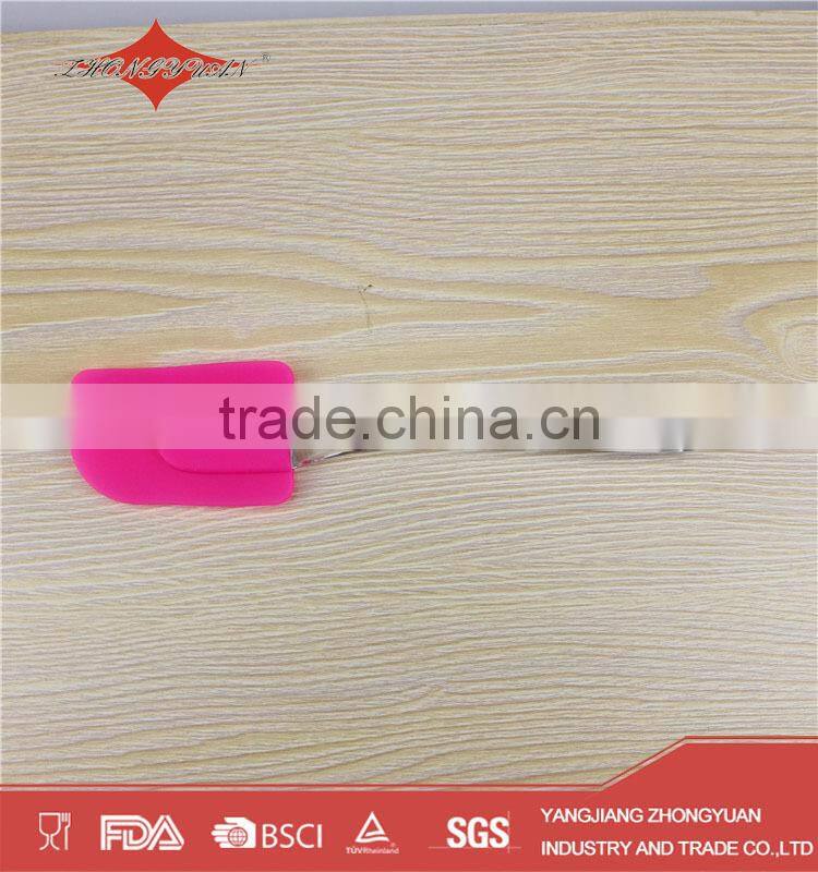 Food grade silicone spatula with plastic handle