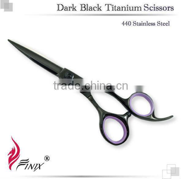 Black Titanium Professional Hairdressing Scissors