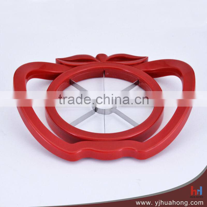 High quality plastic apple slicer with stainless steel blades (HFC-05)