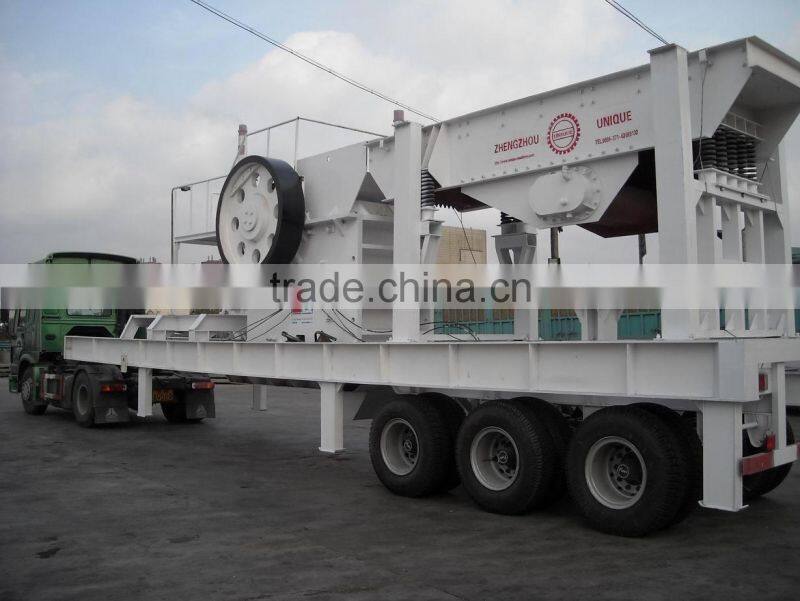 2014 professional mobile crusher station for mining