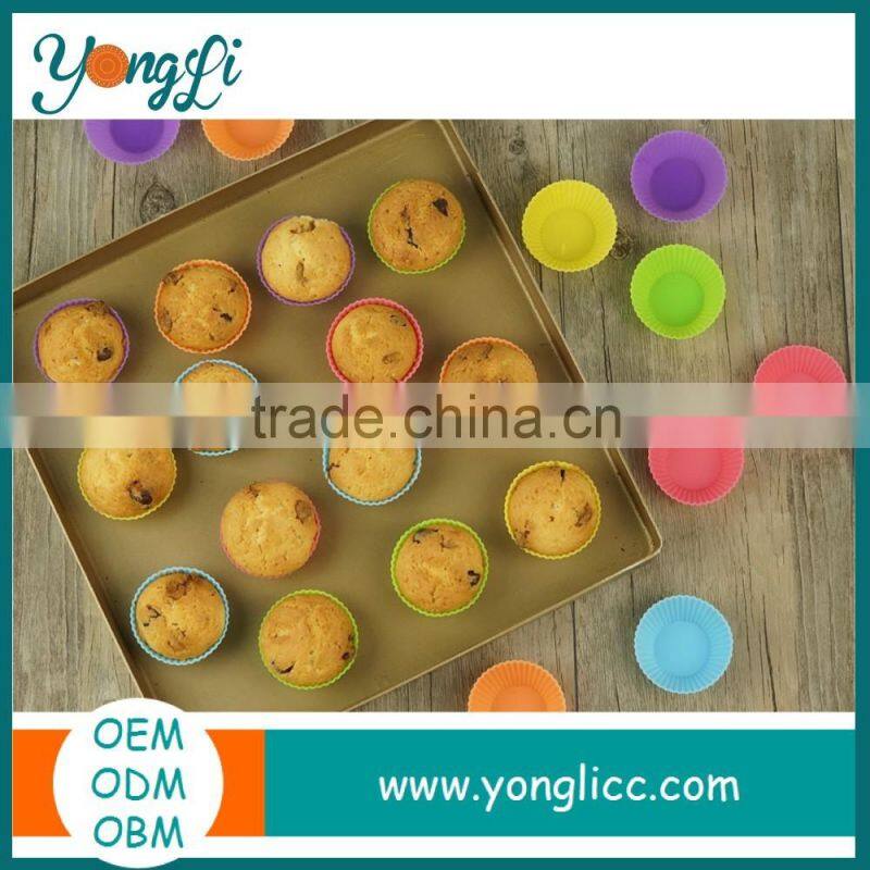 Hot Sales Cake Making Tools Baking Muffin Cupcakes Silicon Pastry Cake Mold