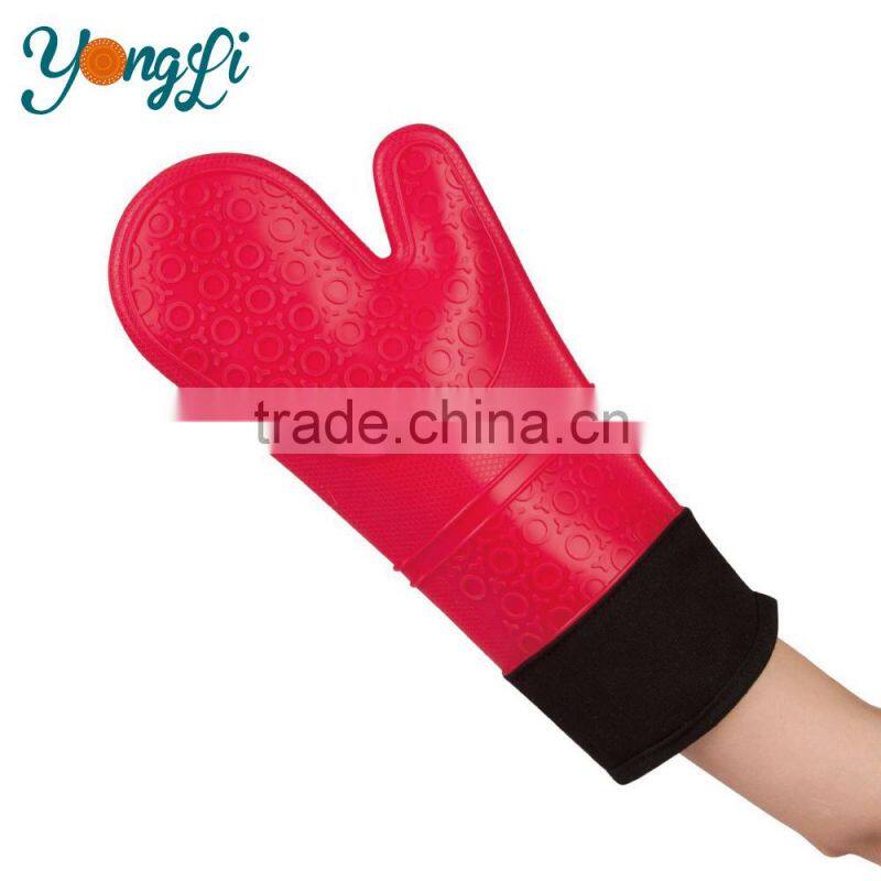 Wholesale Heat Resistant Cooking Silicone Oven Mitts And Pot Holder