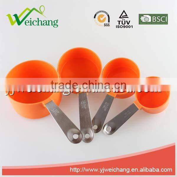 WCA009 Heart Shape, Kitchen Measuring Cups, (Red Set Of 4),plastic material,PP,lower price