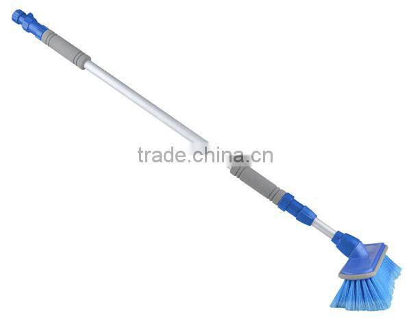 Car washing brush with aluminum handle
