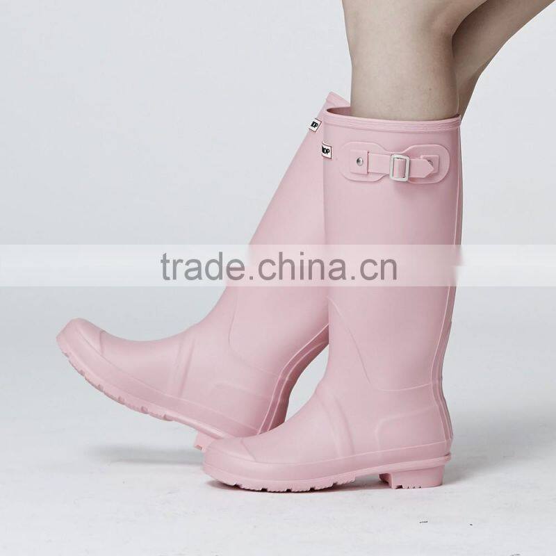 dripdrop waterproof knee high tall europe style slim colorful high quality women gumboots rain boots