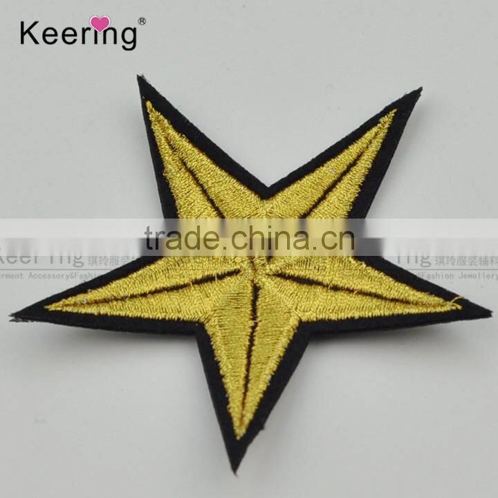 Star small embroidery patches epaulet badge for garment accessory WEFA-028