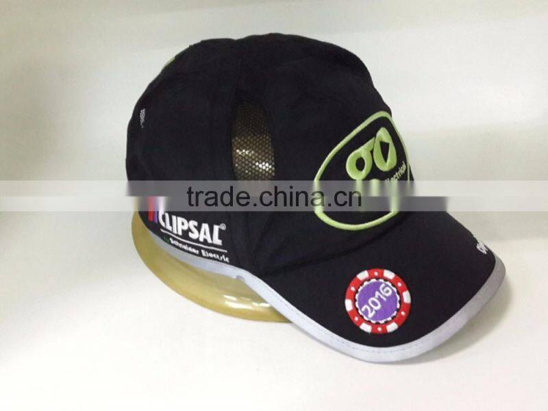 2016 3M reflective sports cap with mesh panels