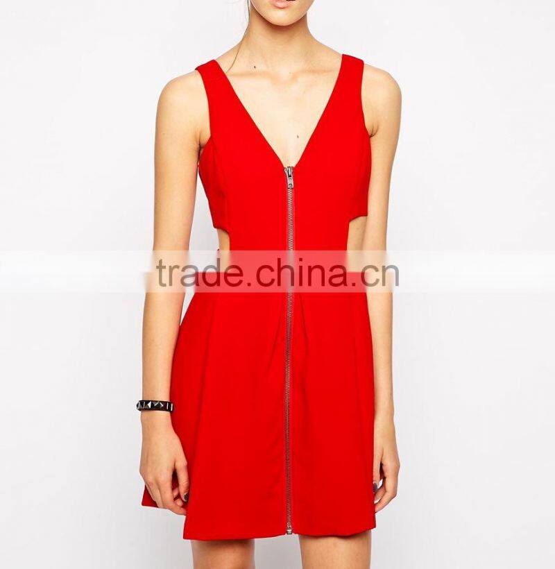 new elegant fashion lady prom party dress quality factory wholesale red dress for woman