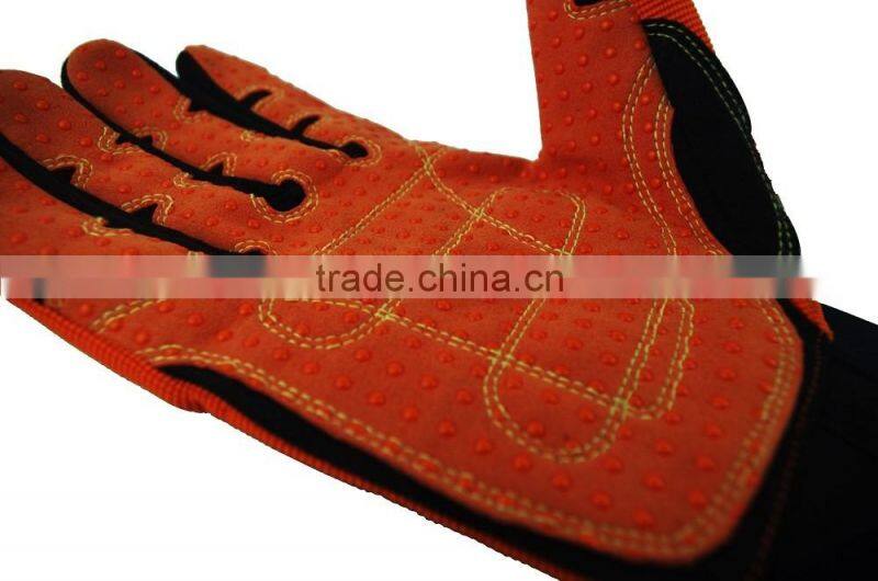 EN388 4232 oilfield drilling PVC dotts anti slip impact protection western safety work gloves