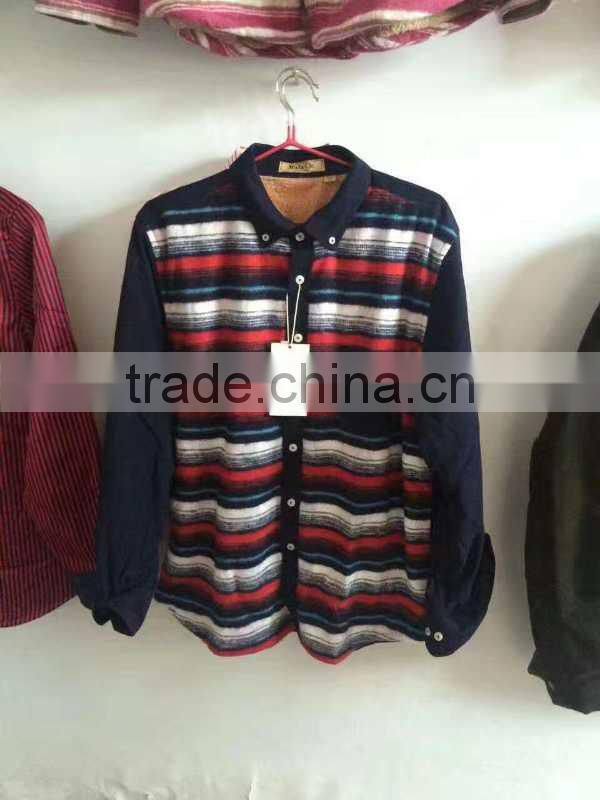 GZY latest shirts for men pictures high quality cheap winter brushed shirt stock 2017 export MIddle east