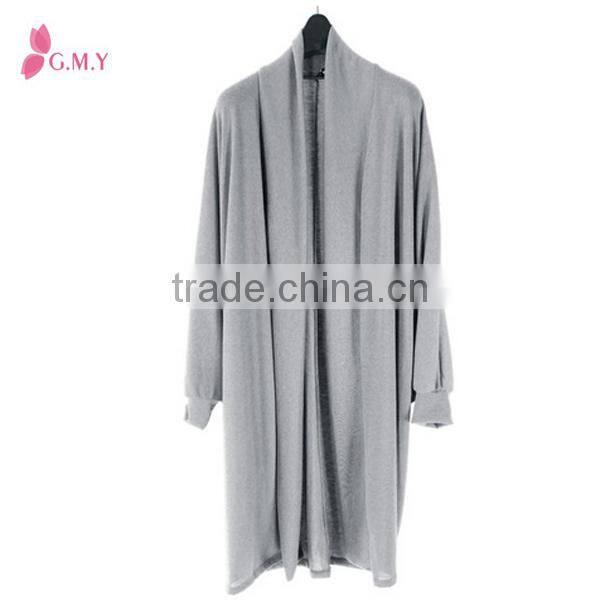 Women's anti-pilling maxi length basic kimono cardigan, fashion design womens tunics