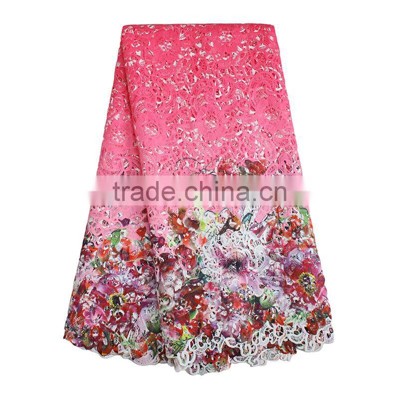 Nigeria Elegant Traditional Wedding Dresses Textile Embroidery Fabric