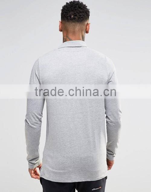 Long sleeve casual street top wear, OEM cheap blank sports golf gym t-shirt men wholesale