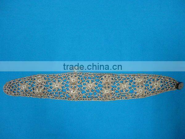 Wholesale yarn cotton crocheted headband flower pattern