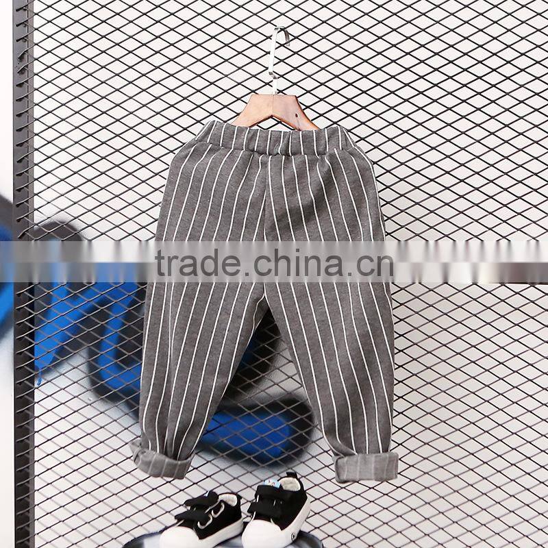 2-9 years 2017 New Wholesale Autumn Cotton Good Quality Stripe Kids Clothing Pants