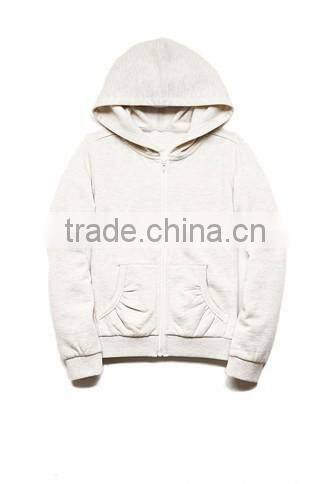 latest design custom blank girls kids zipper pocket hoodies wholesale china supplier