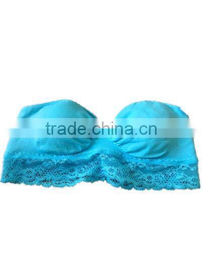 lace strapless bra