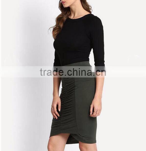 Women plain no brand t-shirt custom cotton off shoulder t shirt