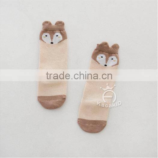 cute baby cotton socks, silicone print baby socks