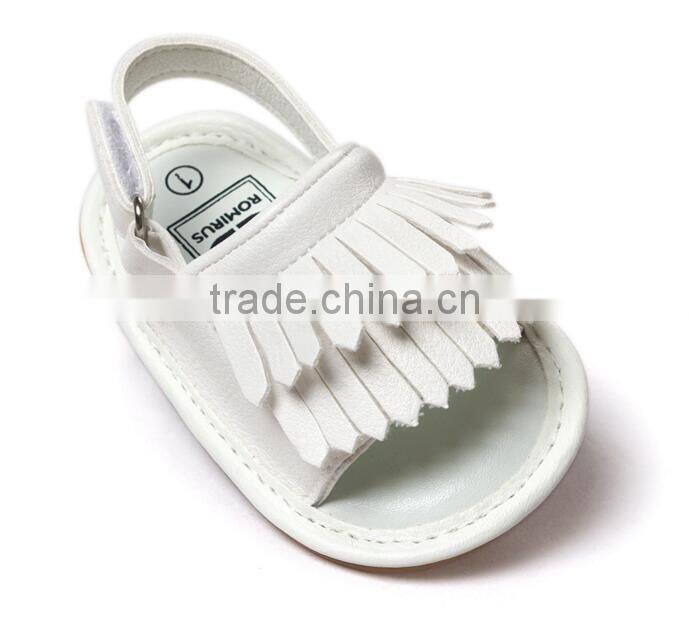 2017 summer design, PU leather baby summer sandals