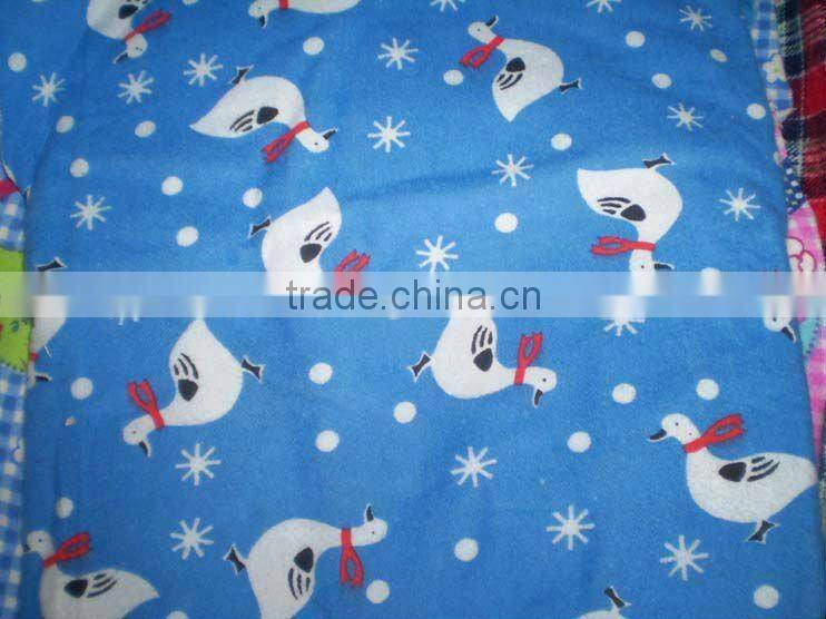 100% COTTON PRINTED FLANNEL FABRIC 21X20 72X60 57/58''