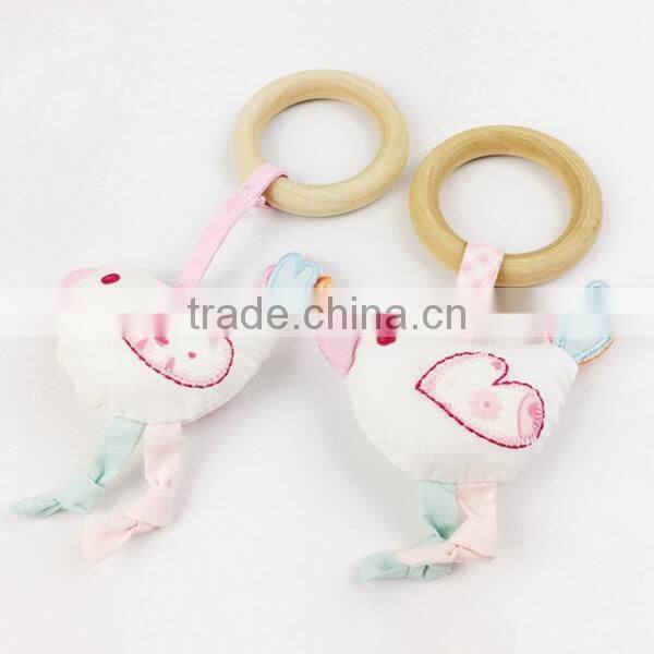 40mm Unfinished Wood Ring Natural Round Beads DIY Craft Accessories