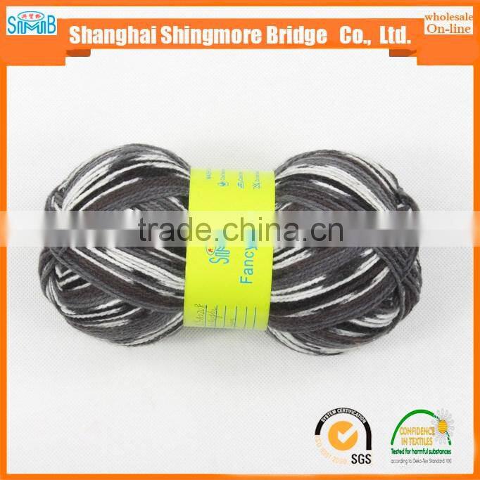 knitting yarn supplier shanghai smb cheap wholesale high quality 4Nm acrylic yarn 100% for knitting scarf