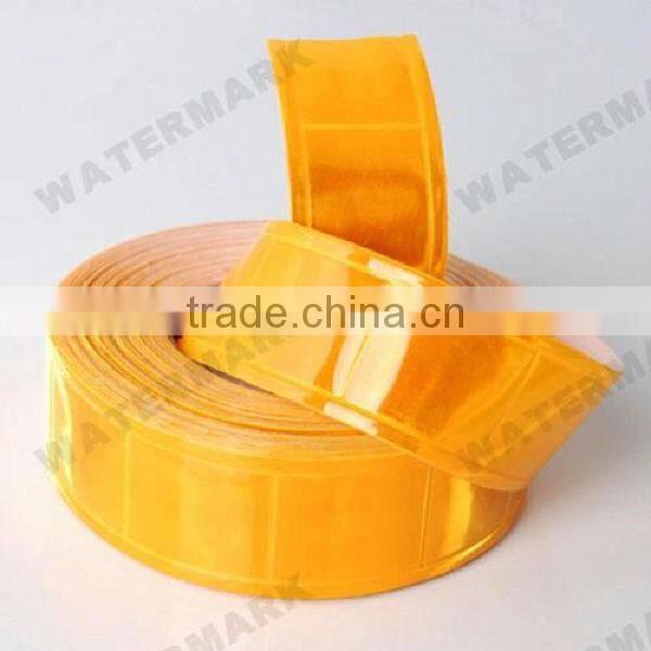 Colorful customized checkered reflective pvc tape for cloth