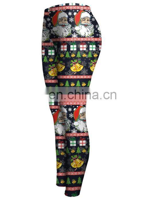 2017 Christmas Fashion Space Dye Ombre Leggings Girls Underwear Fitness Gym Yoga Seamless For Women