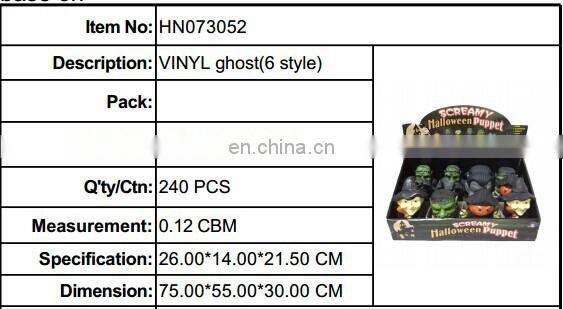 Vinyl Halloween Figured Finger Puppets For Holiday Party Favors