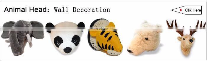 Free sampel animal head wall decoration toy , soft realike lion toy for gift