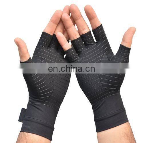 Amazon Ebay Spandex Recovery Compression Half Finger Gloves