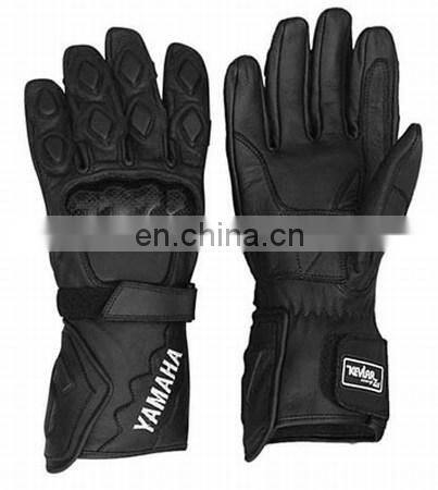 Top quality genuine cow hide leather full Motorbike protection racing gloves.Motor Cycle Gloves