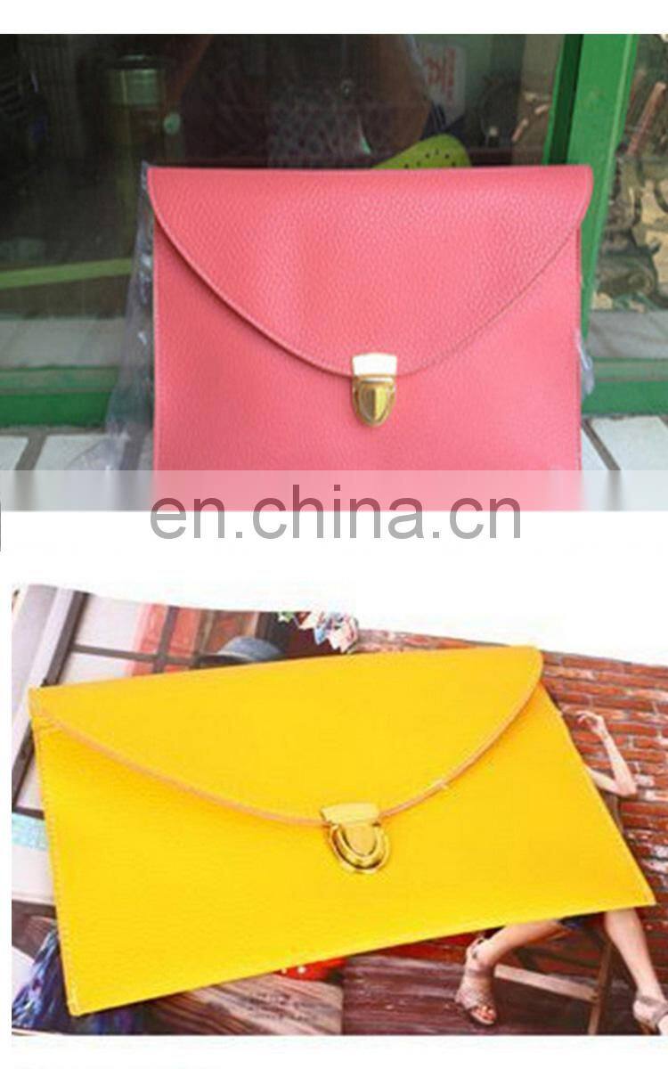 The new female bag mortise lock envelope bag with single shoulder slope across the chain pu female bag can be customized