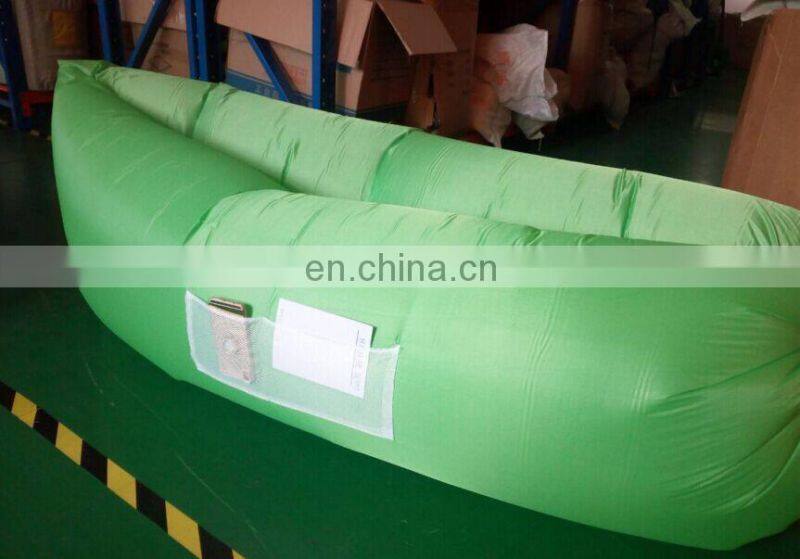 Inflatable lounge bag hammock air bed banana sofa