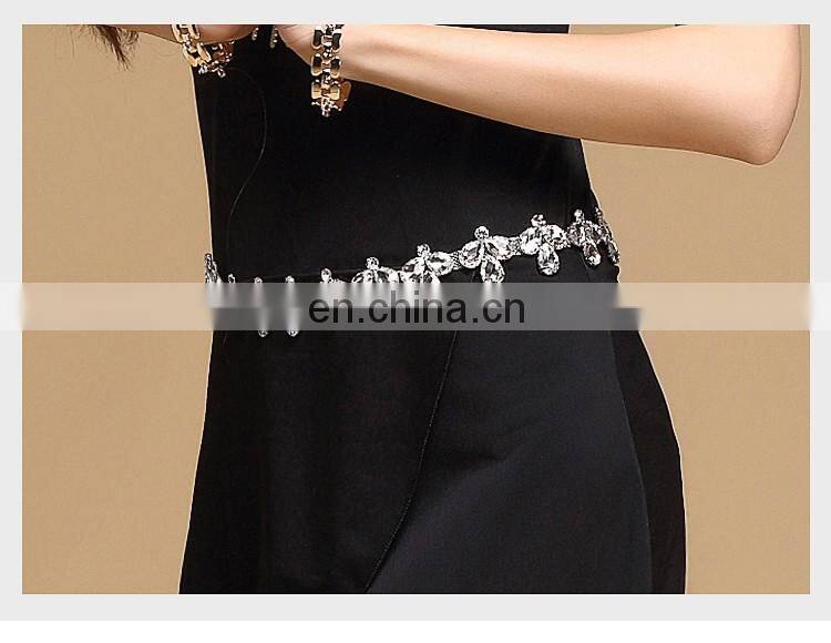P-9090 wholesale diamond 115cm performance egypt bellydance hip chain accessory