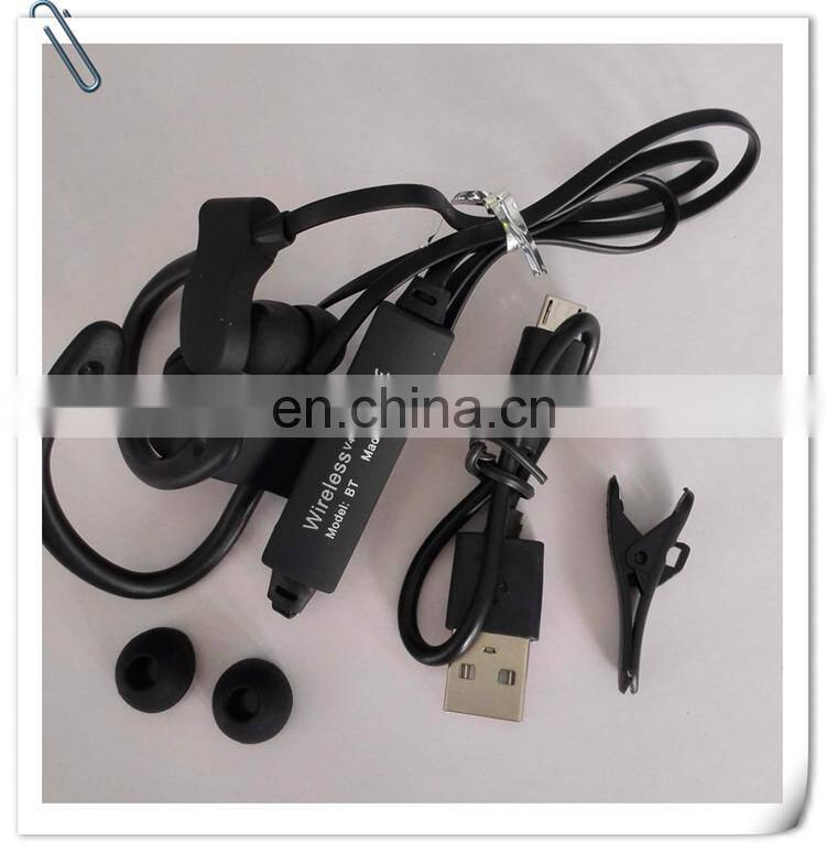BT 4.1 sports earphone phone calling long music time wireless ear phone with portable box
