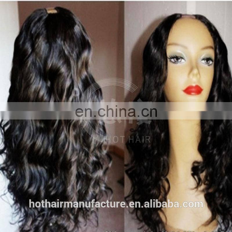 Fashion wig! U-part wigs with 0.5" lace front ,HOT SALES!lace front wig
