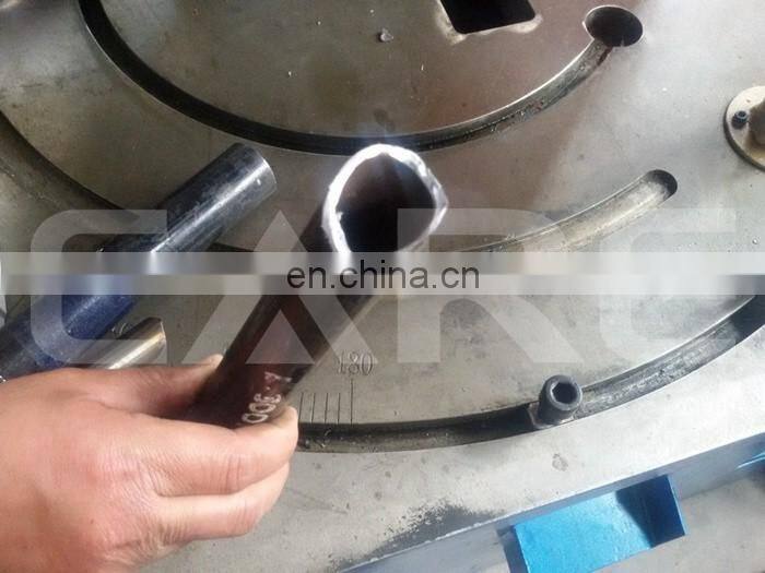 Horizontal hydraulic metal pipe end arc punching machine