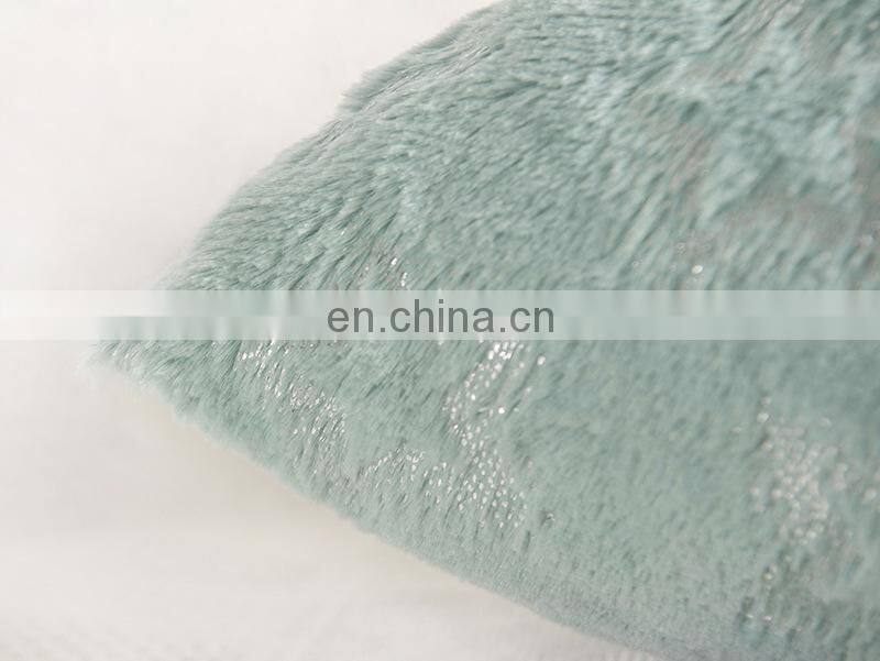 Home decorative velvet pillow cover hot stamping pillow case glitter sofa cushion