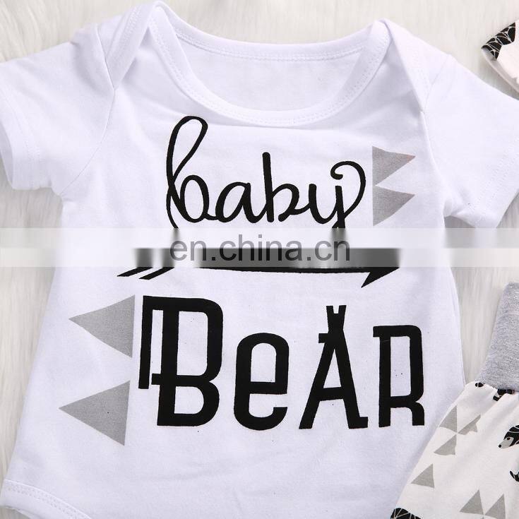 Wholesale summer baby clothing baby romper set