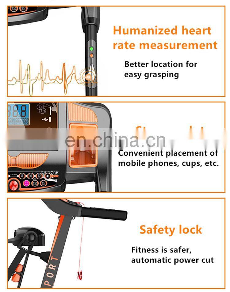 Esteirat Easy Foldable Motorized Home Use Treadmill