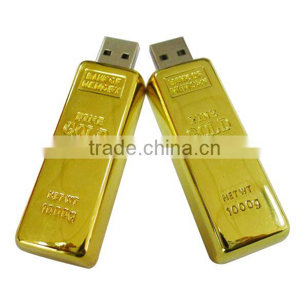 4gb promotion gold bar usb flash drive