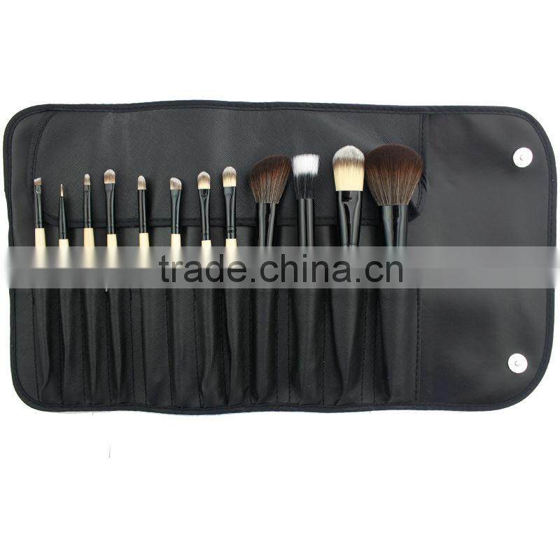 New arrival beige 12pcs make up brush set