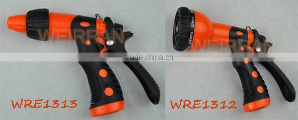 (84715) 8 function sprayer, TPR covered handle 8 patterns ABS rotary hose end spray