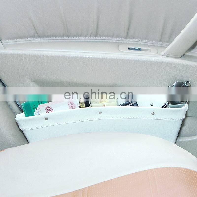 Storage Mobile Container Boxes Car Seat Organizer Box Slit Pocket lot Leather For Books/Phones/Cards