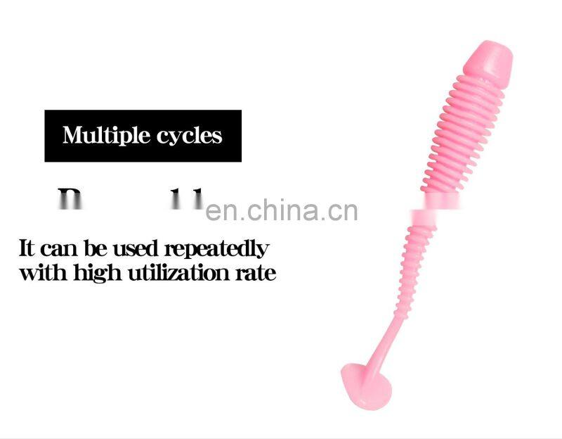 6cm 1.3gg Custom bulk freshwater saltwater t tail soft platicic lures swim worm bait